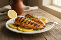 Gegrilde kip met citroen