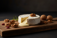 Romige Camembert met walnoten